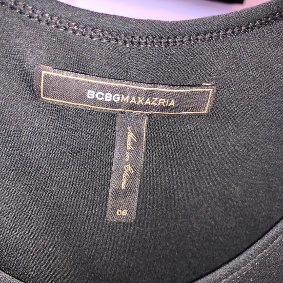 BCBG Black A-line dress with crinoline (Size 6) - Picture 5 of 5